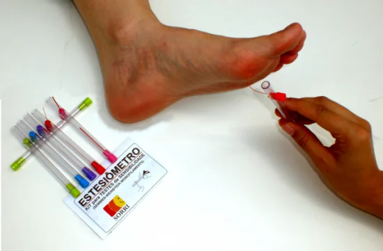 Kit Estesimetro - monofilamentos semmes-weinstein