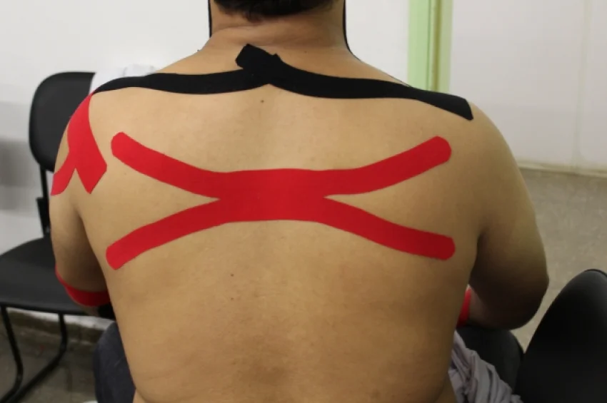 A utiliza��o da bandagem el�stica na SORRI-BAURU.