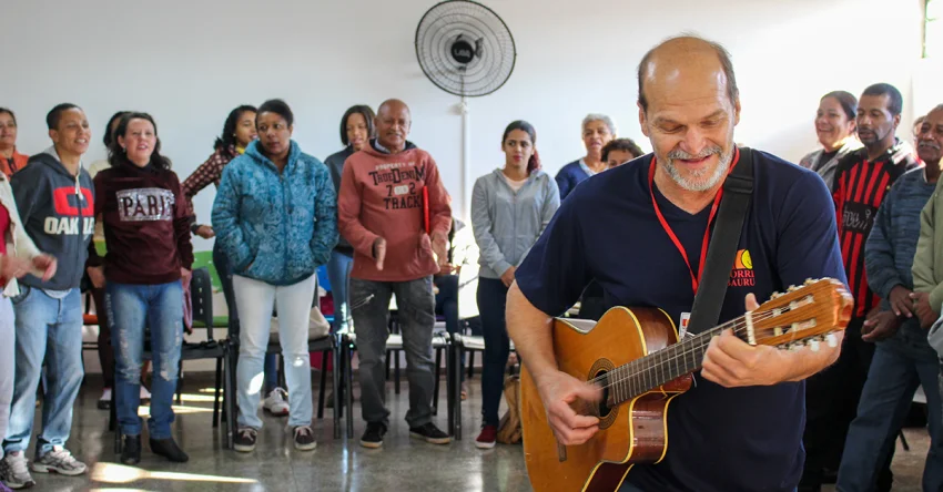Boas-vindas com muita alegria