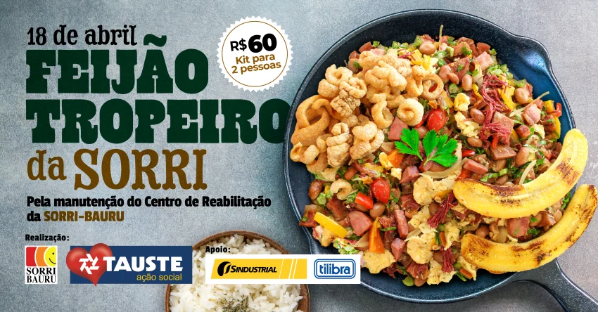 SORRI-BAURU realiza drive-thru solid�rio de feij�o tropeiro