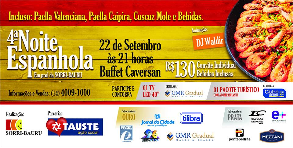 A 4� Noite Espanhola est� chegando!